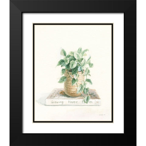 Grown at Home II Cream Black Modern Wood Framed Art Print with Double Matting by Nai, Danhui