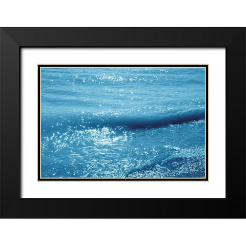 Sparkling Waters I Black Modern Wood Framed Art Print with Double Matting by Larson, Nathan