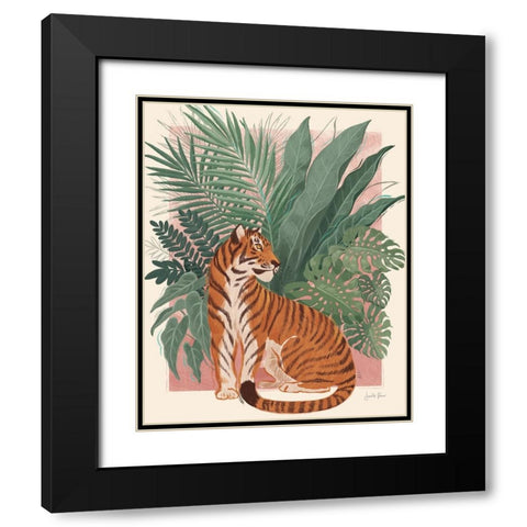 Majestic Cats II No Woman Black Modern Wood Framed Art Print with Double Matting by Penner, Janelle