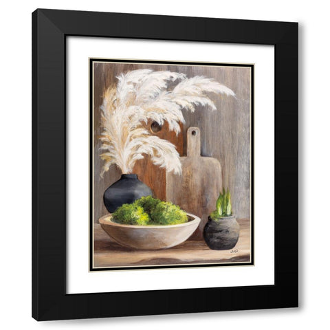 Spring Tableaux I Black Modern Wood Framed Art Print with Double Matting by Purinton, Julia