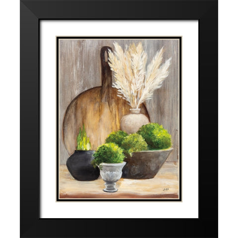 Spring Tableaux II Black Modern Wood Framed Art Print with Double Matting by Purinton, Julia