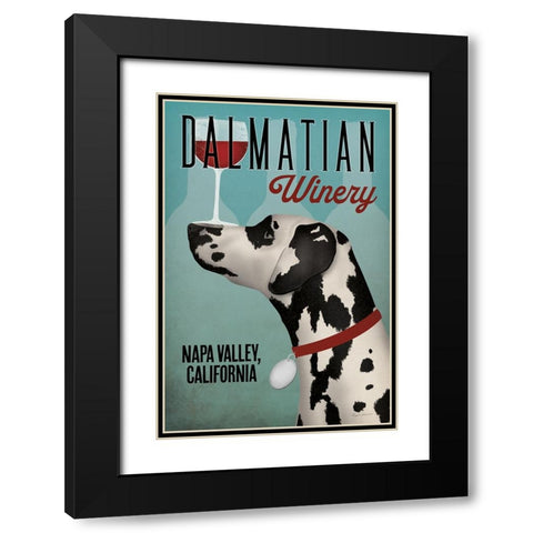 Dalmation Winery Black Modern Wood Framed Art Print with Double Matting by Fowler, Ryan