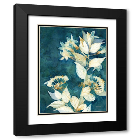 Shower of Gold I Black Modern Wood Framed Art Print with Double Matting by Ferguson, Kathy