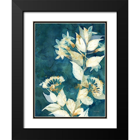 Shower of Gold I Black Modern Wood Framed Art Print with Double Matting by Ferguson, Kathy