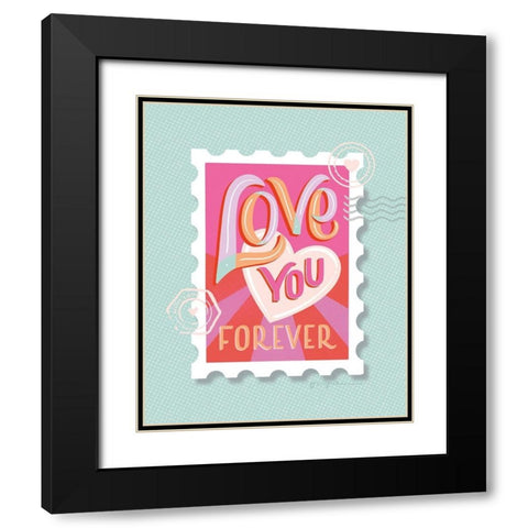 Just My Type III Black Modern Wood Framed Art Print with Double Matting by Graham, Gia