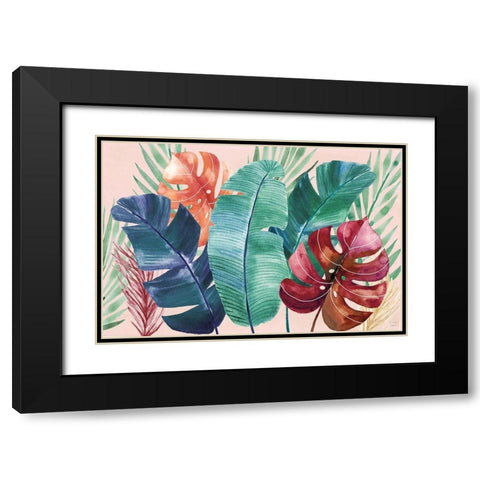 The Tropics I Black Modern Wood Framed Art Print with Double Matting by June, Dina
