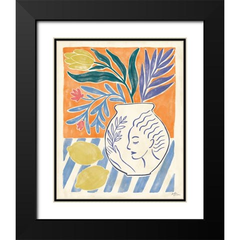 Cyprus IV Black Modern Wood Framed Art Print with Double Matting by Penner, Janelle