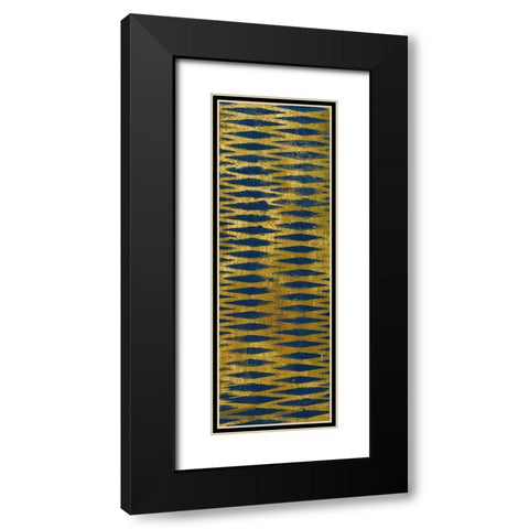 Juxtapose II Panel IV Black Modern Wood Framed Art Print with Double Matting by Warrick, Cheryl