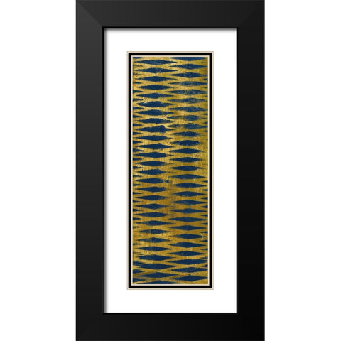 Juxtapose II Panel IV Black Modern Wood Framed Art Print with Double Matting by Warrick, Cheryl