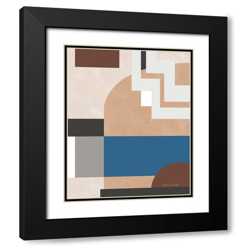 Soft Modern I Gray Black Modern Wood Framed Art Print with Double Matting by Gallagher, Megan
