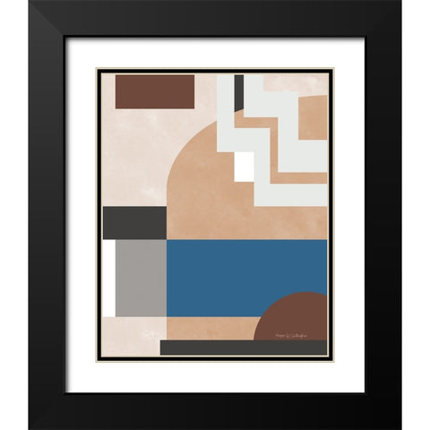 Soft Modern I Gray Black Modern Wood Framed Art Print with Double Matting by Gallagher, Megan