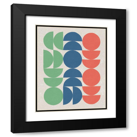 Make it Mod I Bright Black Modern Wood Framed Art Print with Double Matting by Hershey, Moira