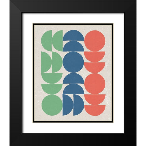 Make it Mod I Bright Black Modern Wood Framed Art Print with Double Matting by Hershey, Moira