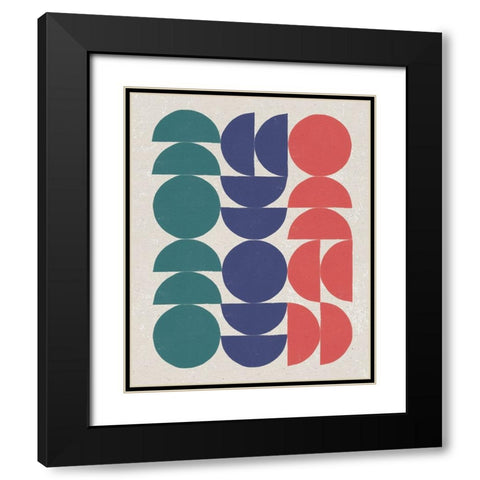 Make it Mod II Green Black Modern Wood Framed Art Print with Double Matting by Hershey, Moira