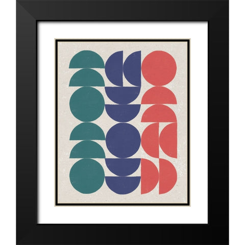 Make it Mod II Green Black Modern Wood Framed Art Print with Double Matting by Hershey, Moira