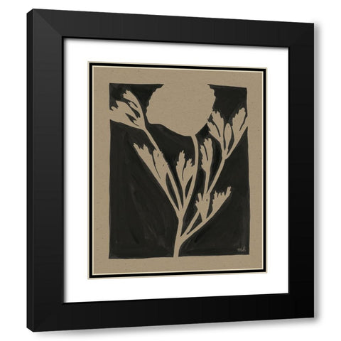 Joyful Spring II Travertine Black Modern Wood Framed Art Print with Double Matting by Hershey, Moira