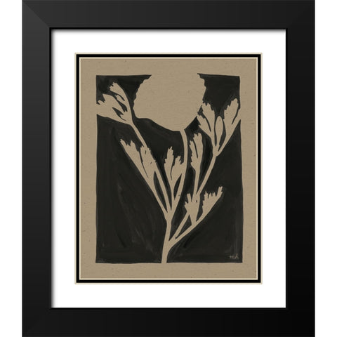 Joyful Spring II Travertine Black Modern Wood Framed Art Print with Double Matting by Hershey, Moira