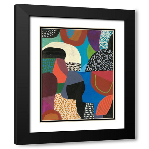 Wait Black Modern Wood Framed Art Print with Double Matting by Warrick, Cheryl
