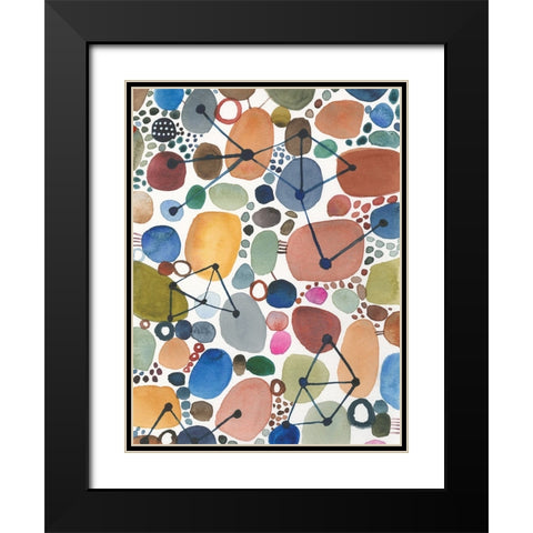 Bliss I Black Modern Wood Framed Art Print with Double Matting by Warrick, Cheryl