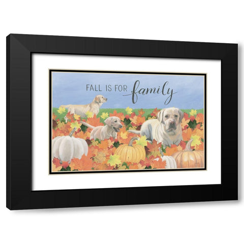 Fall at the Farm I Black Modern Wood Framed Art Print with Double Matting by Wiens, James