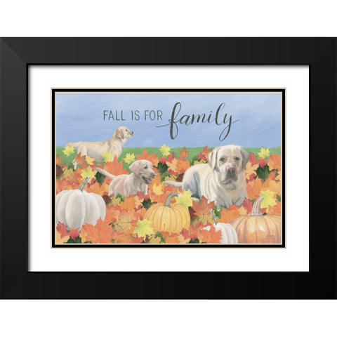 Fall at the Farm I Black Modern Wood Framed Art Print with Double Matting by Wiens, James