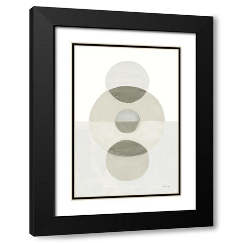 In Between II Neutral Black Modern Wood Framed Art Print with Double Matting by Nai, Danhui