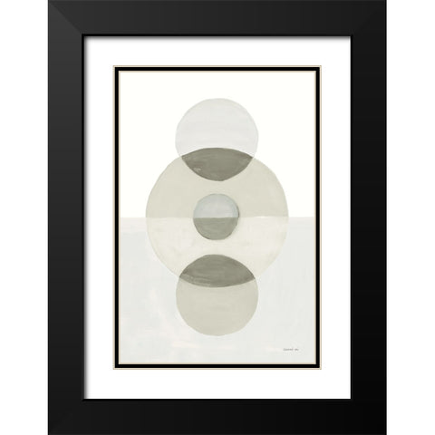 In Between II Neutral Black Modern Wood Framed Art Print with Double Matting by Nai, Danhui