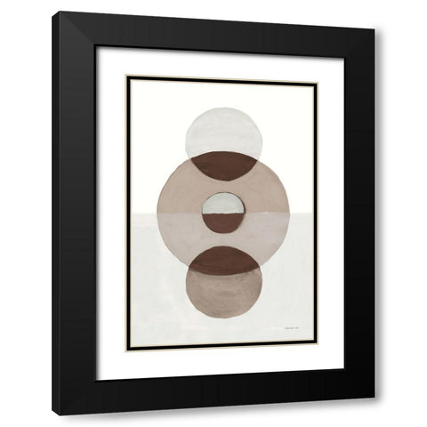 In Between II Earth Black Modern Wood Framed Art Print with Double Matting by Nai, Danhui