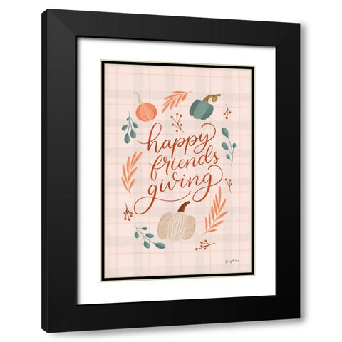 Friendsgiving II Black Modern Wood Framed Art Print with Double Matting by Thorns, Becky
