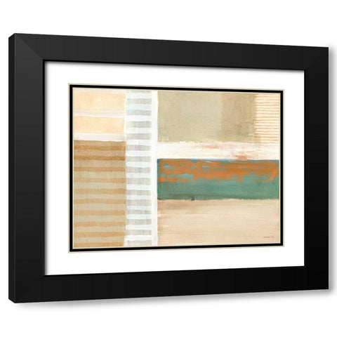 A Sort of View Black Modern Wood Framed Art Print with Double Matting by Nai, Danhui