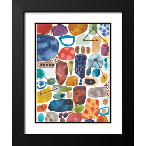 Alchemy II Black Modern Wood Framed Art Print with Double Matting by Warrick, Cheryl