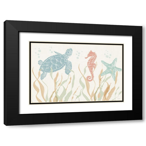 Seaside Style I Black Modern Wood Framed Art Print with Double Matting by Tavoletti, Anne