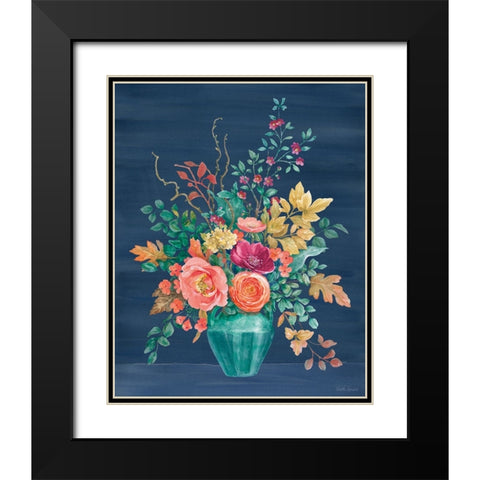 Floral Drama III Black Modern Wood Framed Art Print with Double Matting by Grove, Beth