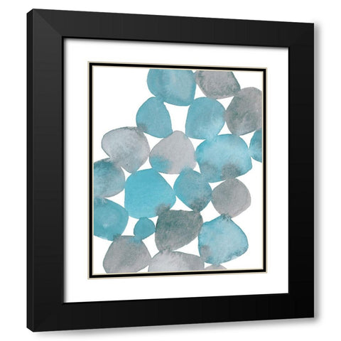 Boho Beautiful I Blue Black Modern Wood Framed Art Print with Double Matting by Hershey, Moira
