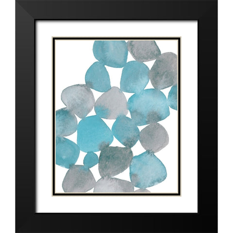 Boho Beautiful I Blue Black Modern Wood Framed Art Print with Double Matting by Hershey, Moira