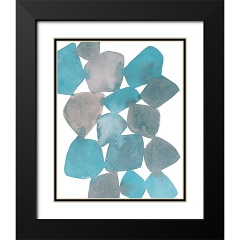 Boho Beautiful II Blue Black Modern Wood Framed Art Print with Double Matting by Hershey, Moira