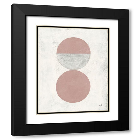 Colorful Orbs I Black Modern Wood Framed Art Print with Double Matting by Hershey, Moira