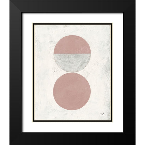 Colorful Orbs I Black Modern Wood Framed Art Print with Double Matting by Hershey, Moira