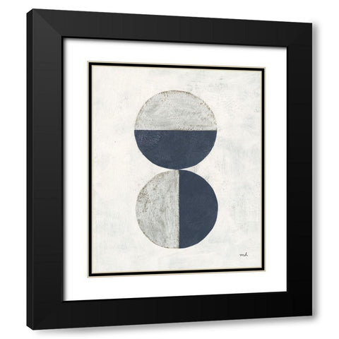 Colorful Orbs II Black Modern Wood Framed Art Print with Double Matting by Hershey, Moira