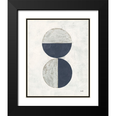 Colorful Orbs II Black Modern Wood Framed Art Print with Double Matting by Hershey, Moira