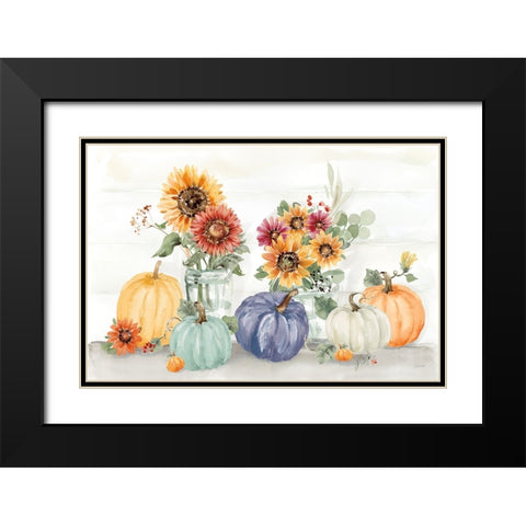 Autumn Ramble VI Navy Black Modern Wood Framed Art Print with Double Matting by Pete, Katrina