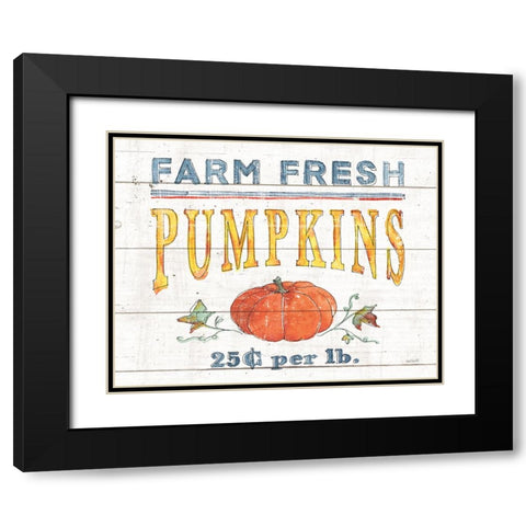 Fall Flair IV Shiplap Black Modern Wood Framed Art Print with Double Matting by Tavoletti, Anne