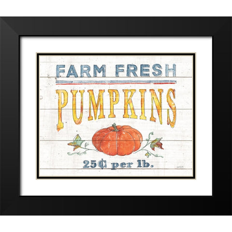 Fall Flair IV Shiplap Black Modern Wood Framed Art Print with Double Matting by Tavoletti, Anne