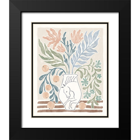 Cyprus V Neutral Black Modern Wood Framed Art Print with Double Matting by Penner, Janelle