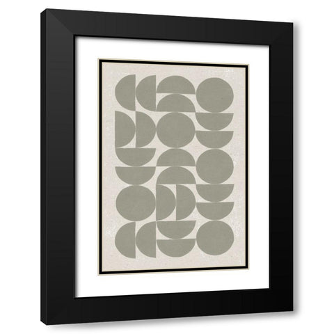 Make it Mod I v2 Black Modern Wood Framed Art Print with Double Matting by Hershey, Moira