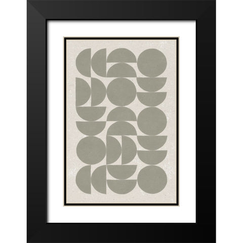 Make it Mod I v2 Black Modern Wood Framed Art Print with Double Matting by Hershey, Moira