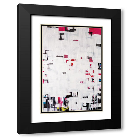 Bits and Bytes Black Modern Wood Framed Art Print with Double Matting by Youngstrom, Kent