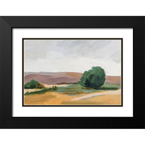 Nature Walk v2 Black Modern Wood Framed Art Print with Double Matting by Munger, Pamela