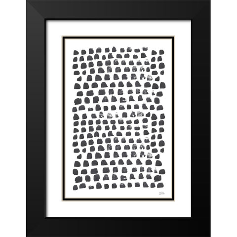 Drops of Kindness Black Modern Wood Framed Art Print with Double Matting by Averinos, Melissa