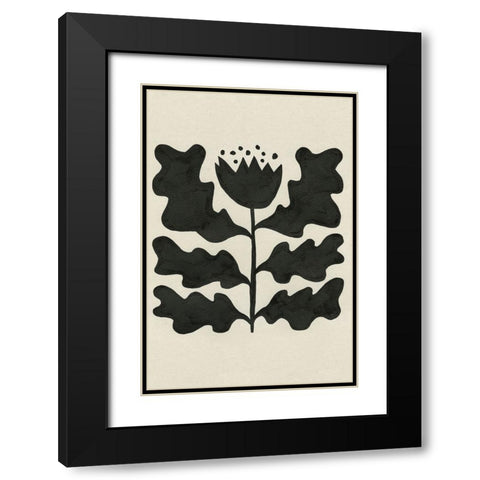 Delighted IV Vertical Black Modern Wood Framed Art Print with Double Matting by Hershey, Moira